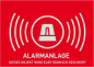 Preview: Warnaufkleber Alarm (ohne ABUS-Logo) 148 x 105 mm