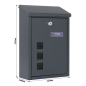 Preview: Rottner Briefkasten Casa anthrazit