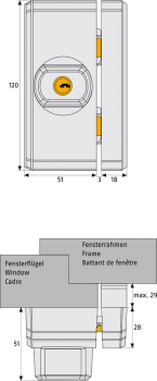 ABUS Secvest Funk-Fenstersicherung FTS 96 E - Sperre AL0089 - FUFT50000