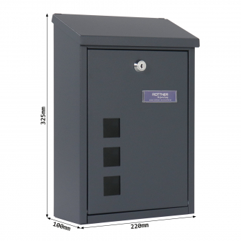 Preview: Rottner Briefkasten Casa anthrazit