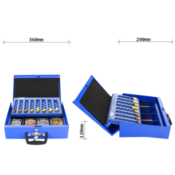 Rottner Geldkassette Brüssel blau