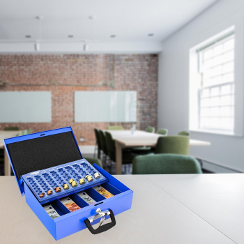 Rottner Geldkassette Brüssel blau