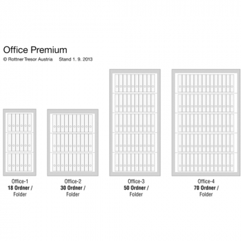Rottner Stahlbüroschrank Office 3 Premium Elektronikschloss