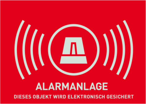 Warnaufkleber Alarm (ohne ABUS-Logo) 148 x 105 mm