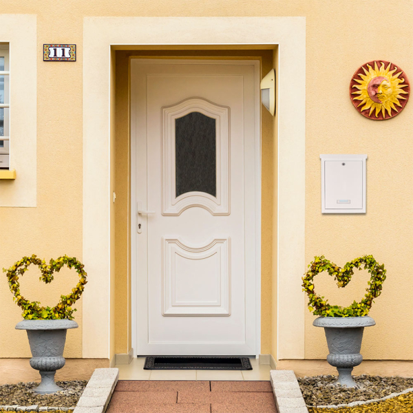 Rottner Briefkasten Brighton Weiß