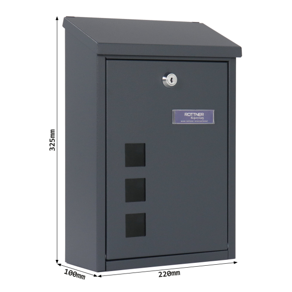 Rottner Briefkasten Casa anthrazit