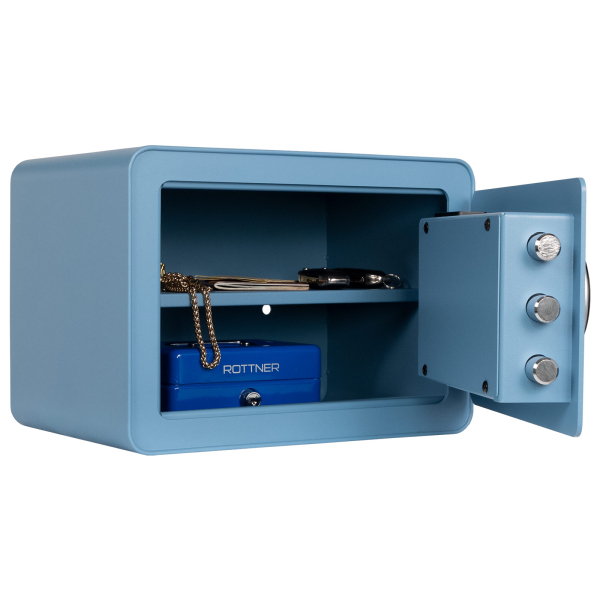 Rottner Möbeltresor Vintage-Blue Elektronikschloss inkl. Fingerprint