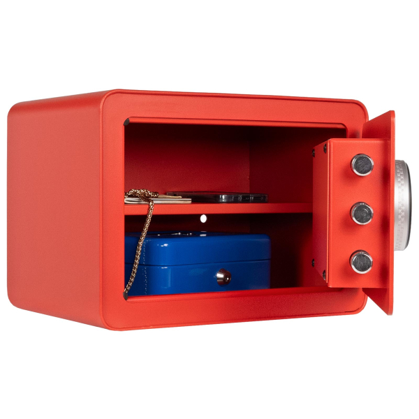 Rottner Möbeltresor Vintage-Red Elektronikschloss inkl. Fingerprint