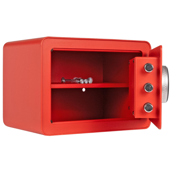 Rottner Möbeltresor Vintage-Red Elektronikschloss inkl. Fingerprint