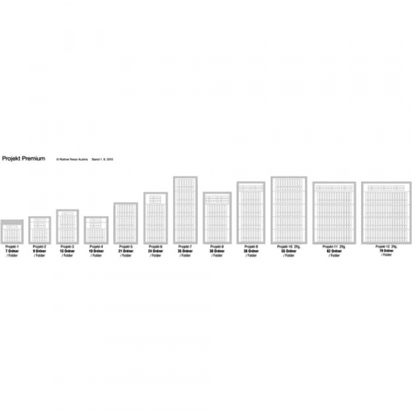 Rottner Wertschutzschrank Projekt-12 Elektronikschloss Premium 2-flg.